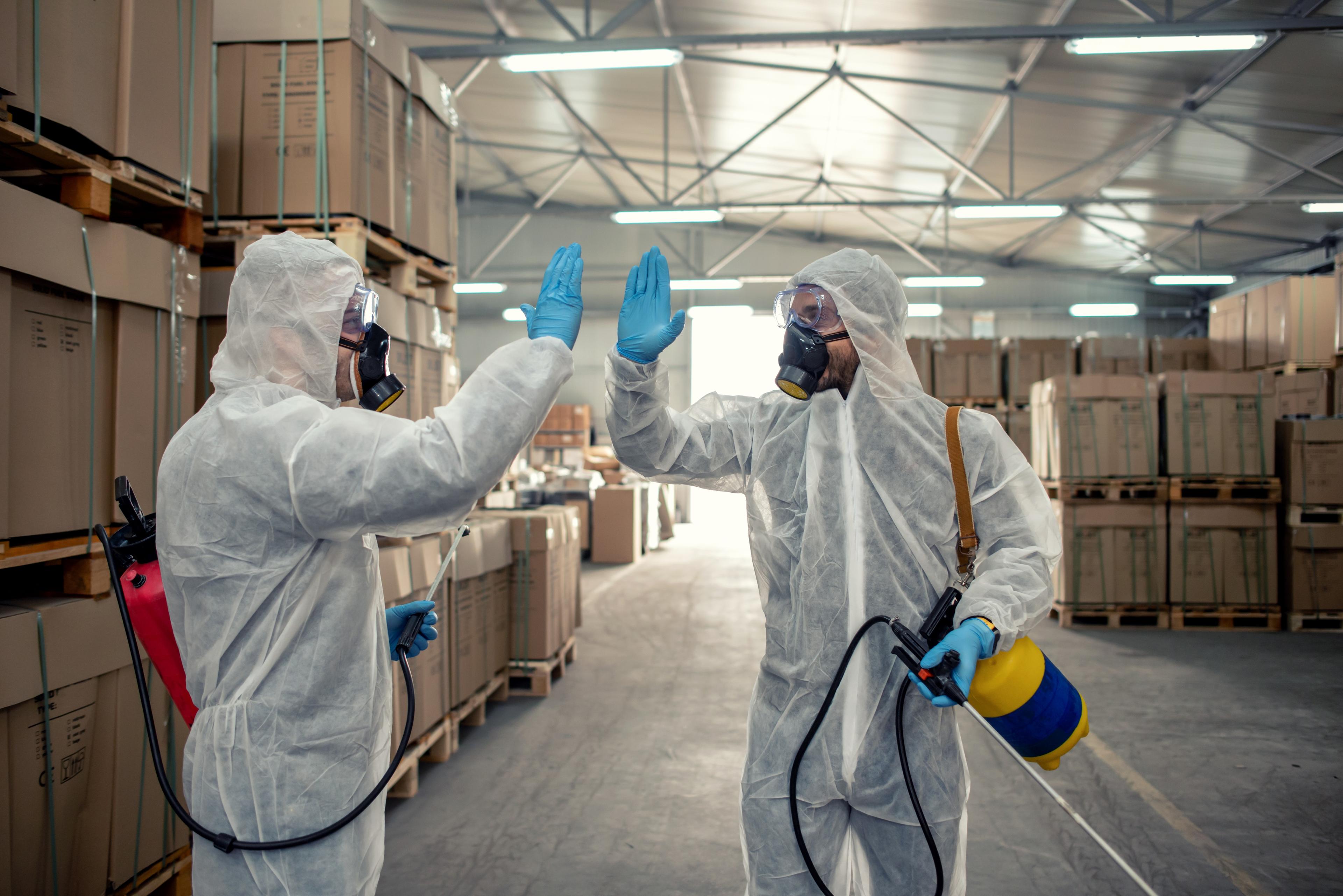 Professional pest control technician